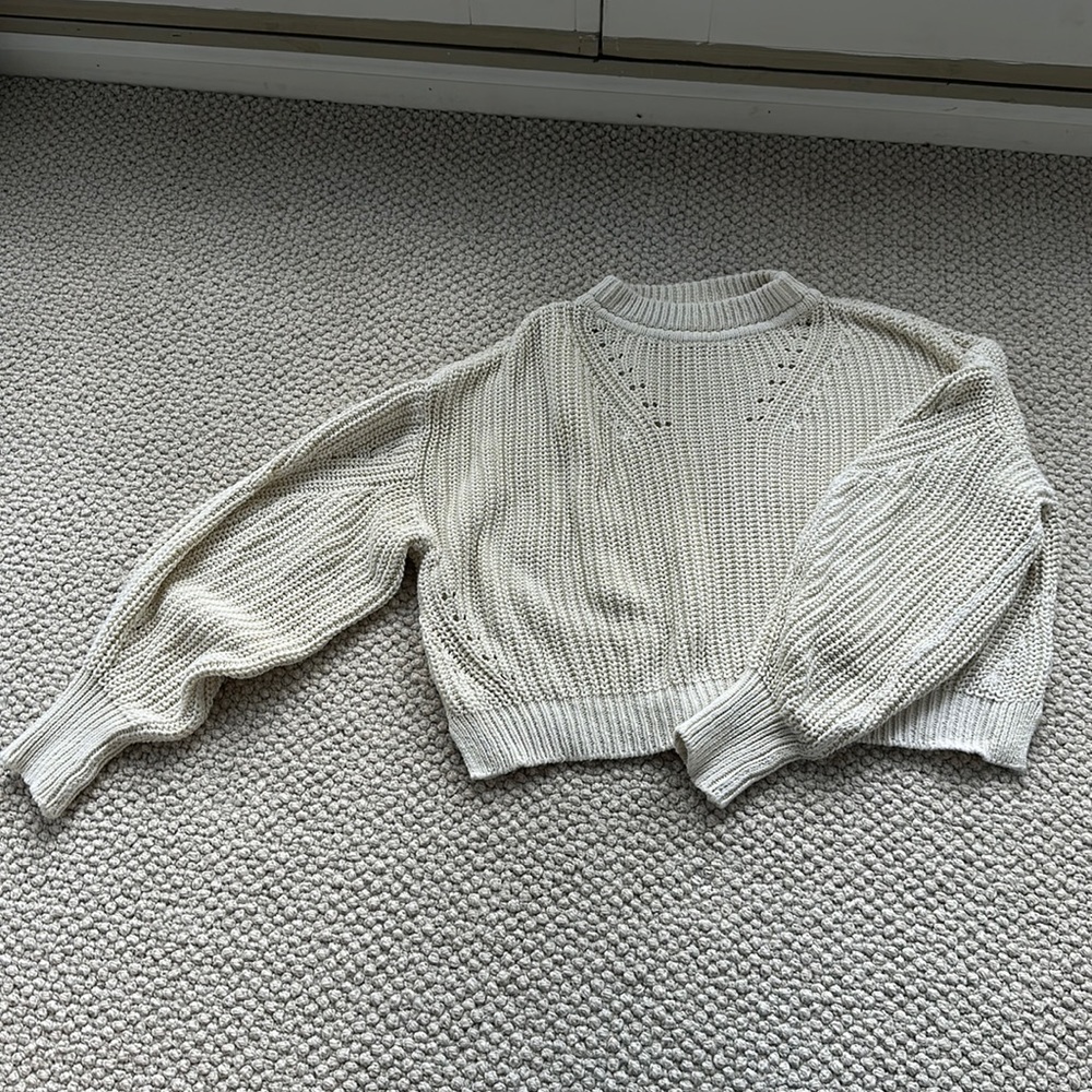 La Ligne cotton chunky knit sweater. Size Small